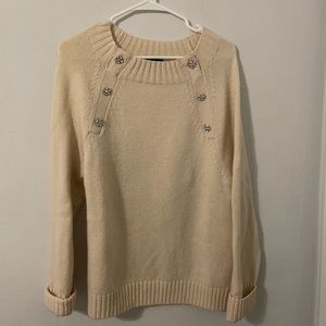 J.Crew jeweled sweater size L